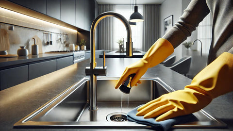How to Clean a Kitchen Faucet Head