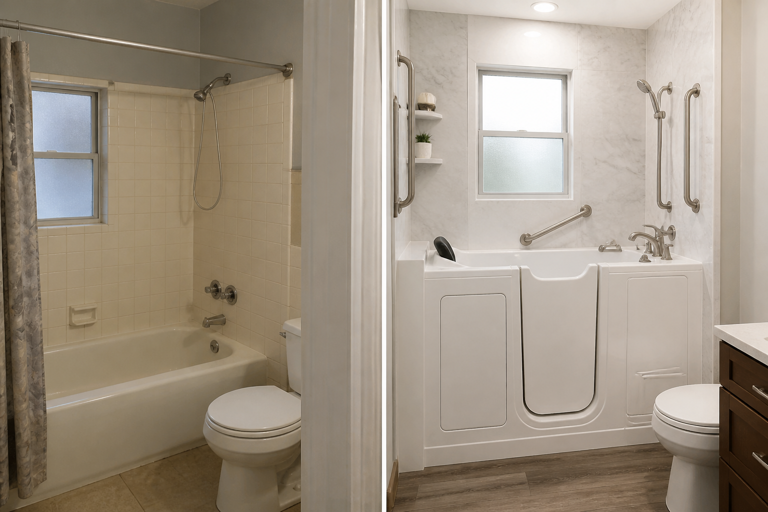 How to find a walkin bathtub alternative when a full remodel isn't an option