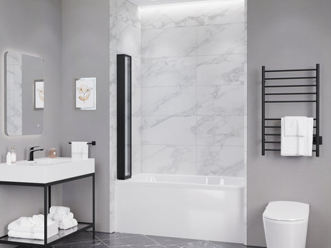 ANZZI 56-in. x 33-in. Accordion-Style Bathtub Shower Door