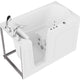 ANZZI 32 in. x 60 in. Left Drain Quick Fill Walk-In Whirlpool Tub with Powered Fast Drain in White