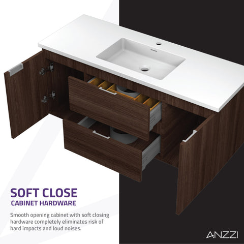 48 in W x 20 in H x 18 in D Bath Vanity with Cultured Marble Vanity Top in White with White Basin & Mirror
