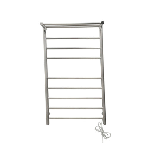 Eve 8-Bar Stainless Steel Wall Mounted Electric Towel Warmer Rack