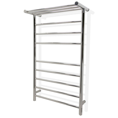 Eve 8-Bar Stainless Steel Wall Mounted Electric Towel Warmer Rack