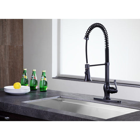KF-AZ209ORB - ANZZI Bastion Single-Handle Standard Kitchen Faucet in Oil Rubbed Bronze