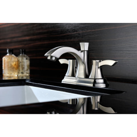 L-AZ014BN - ANZZI Vista Series 4 in. Centerset 2-Handle Mid-Arc Bathroom Faucet in Brushed Nickel