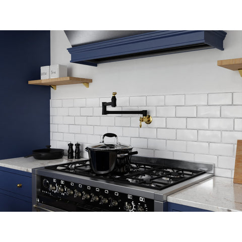 Marca 360-Degree 24" Wall Mounted Pot Filler with Dual Swivel
