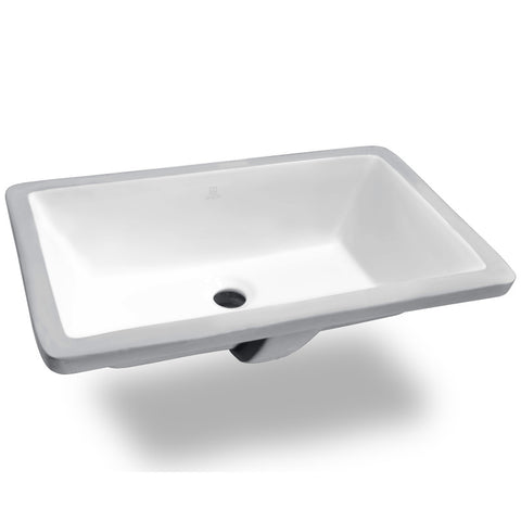LS-AZ112-R - ANZZI 21 in. Ceramic Undermount Sink Basin in White