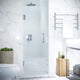 SD-AZ09-01CH - ANZZI Fellow Series 24 in. by 72 in. Frameless Hinged Shower Door in Chrome with Handle