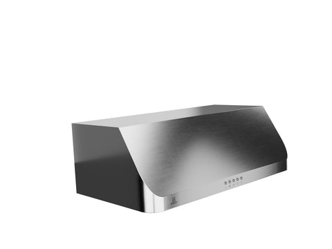 ANZZI Under Cabinet Range Hood 36 inch | Ducted / Ductless Convertible Kitchen over Stove Vent | Washable Baffle filter, LED Lights & Stainless Steel Finish | RH-AZ2590PSS