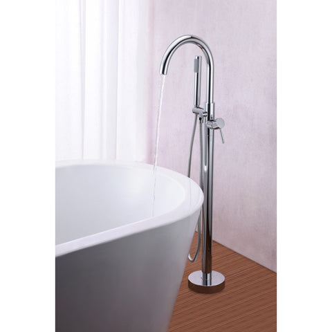 Coral Series 2-Handle Freestanding Claw Foot Tub Faucet with Hand Shower