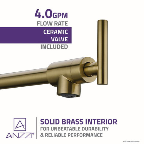 Braccia Series 24" Wall Mounted Pot Filler