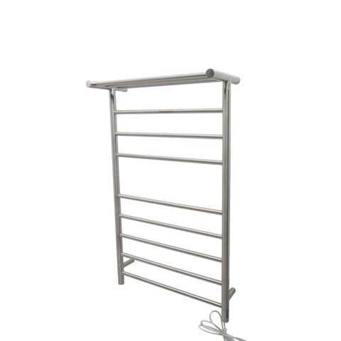 Eve 8-Bar Stainless Steel Wall Mounted Electric Towel Warmer Rack