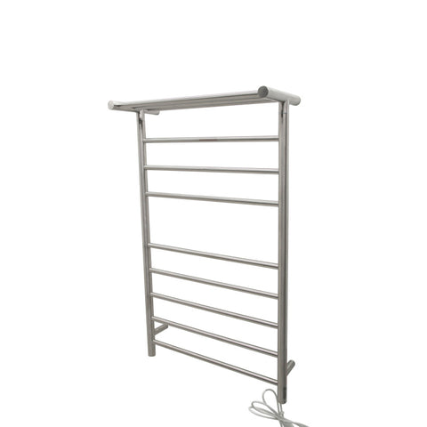 TW-AZ012BN - ANZZI Eve 8-Bar Stainless Steel Wall Mounted Electric Towel Warmer Rack in Brushed Nickel