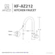 ANZZI Sire Single-Handle Pull-Out Sprayer Kitchen Faucet