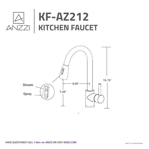 Sire Single-Handle Pull-Out Sprayer Kitchen Faucet