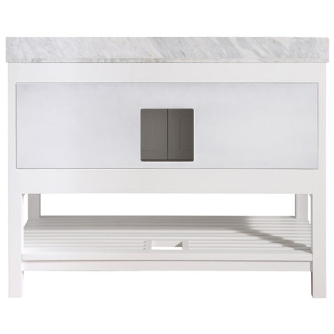 Montaigne 48 in. W x 22 in. D Bathroom Bath Vanity Set with Carrara Marble Top with White Sink