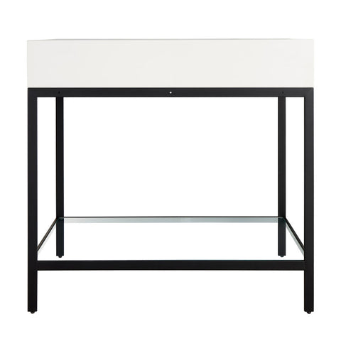 Ventura 36 in. Console Sink with Matte White Counter Top