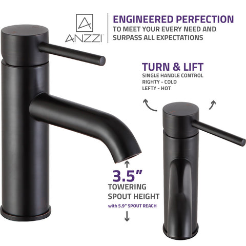Valle Single Hole Single Handle Bathroom Faucet