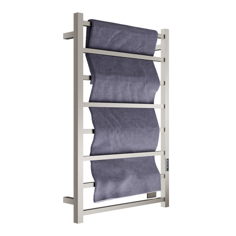 ANZZI Bell 8-Bar Stainless Steel Wall Mounted Electric Towel Warmer Rack