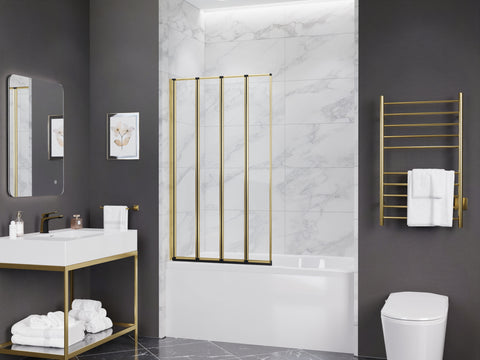 ANZZI 56-in. x 33-in. Accordion-Style Bathtub Shower Door