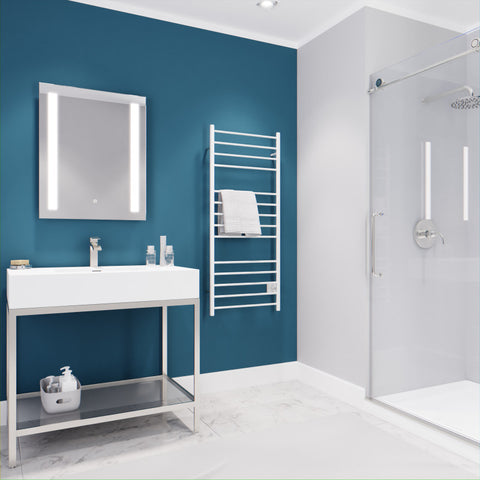 ANZZI Elgon 14-Bar Stainless Steel Wall Mounted Towel Warmer Rack