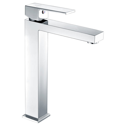 ANZZI Trident One Piece Solid Surface Vessel Sink in Matte White with Enti Faucet in Chrome