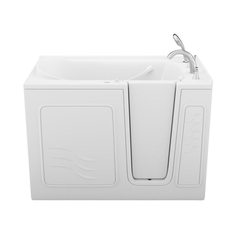 ANZZI Value Series 30 in. x 53 in. Right Drain Quick Fill Walk-in Whirlpool Tub in White