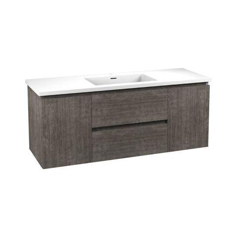 Conques 48 in W x 20 in H x 18 in D Bath Vanity with Cultured Marble Vanity Top in White with White Basin