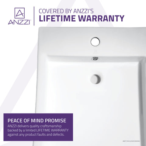 Deux Series Ceramic Vessel Sink in White