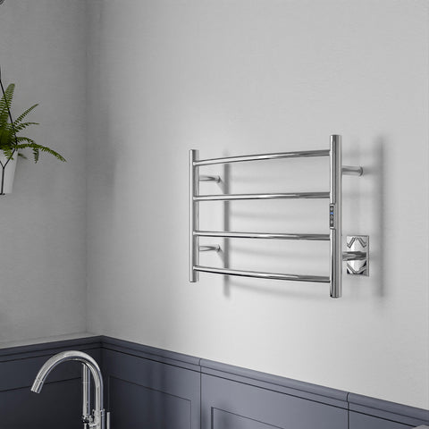 ANZZI Glow 4-Bar Stainless Steel Wall Mounted Towel Warmer