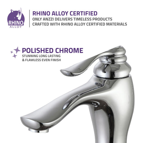 Anfore Single Hole Single Handle Bathroom Faucet