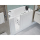 AMZ5326LWD - ANZZI 53 - 60 in. x 26 in. Left Drain Air and Whirlpool Jetted Walk-in Tub in White