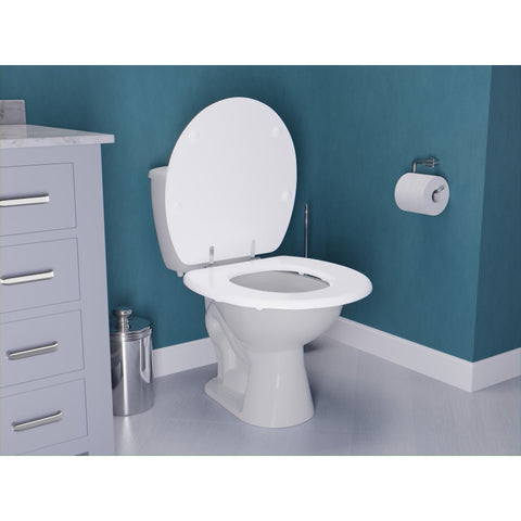 T1-AZ301WH - ANZZI XL COMFORT Round Closed Toilet Seat in White