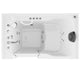 ANZZI 36 in. x 60 in. Left Drain Quick Fill Walk-In Whirlpool and Air Tub with Powered Fast Drain in White