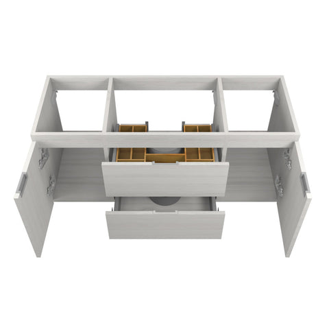 48 in. W x 20 in. H x 18 in. D Bath Vanity Set with Vanity Top in White with White Basin and Mirror