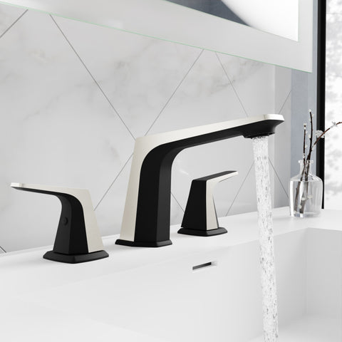 ANZZI 2-Handle 3-Hole 8 in. Widespread Bathroom Faucet With Pop-up Drain