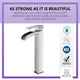 ANZZI Key Series Single Hole Single-Handle Vessel Bathroom Faucet
