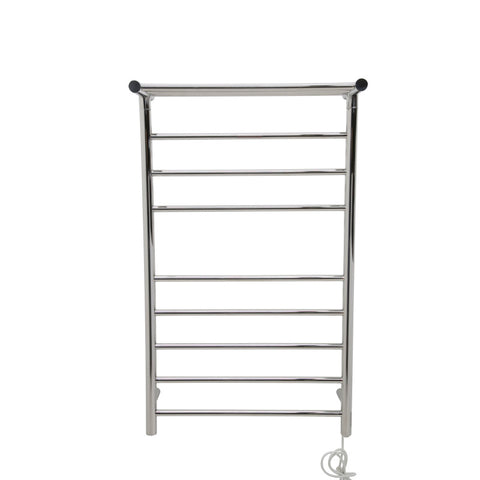 Eve 8-Bar Stainless Steel Wall Mounted Electric Towel Warmer Rack