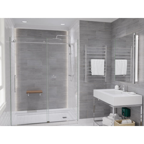 Heavy Rainfall Stainless Steel Shower Bar with Hand Sprayer