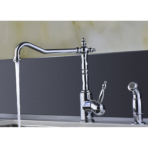 ANZZI VANGUARD Undermount 32 in. Single Bowl Kitchen Sink with Locke Faucet in Polished Chrome