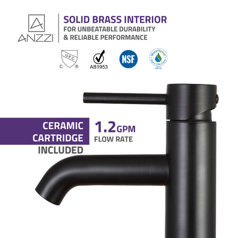Valle Single Hole Single Handle Bathroom Faucet
