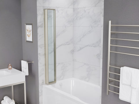 ANZZI 56-in. x 33-in. Accordion-Style Bathtub Shower Door