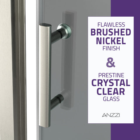 Halberd 60 in. x 72 in. Framed Shower Door with TSUNAMI GUARD