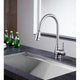 KF-AZ215BN - ANZZI Bell Single-Handle Pull-Out Sprayer Kitchen Faucet in Brushed Nickel