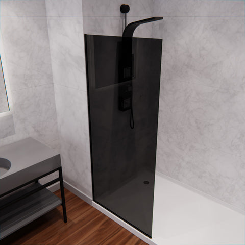 Aegis Series 34 in. by 74" Frameless Fixed Shower Screen