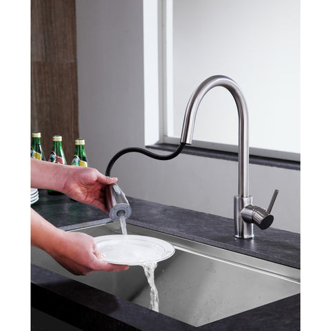 Sire Single-Handle Pull-Out Sprayer Kitchen Faucet