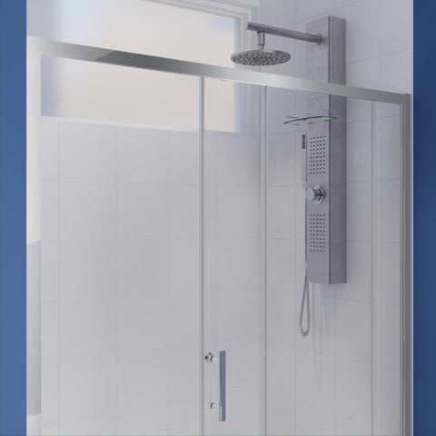 Halberd 60 in. x 72 in. Framed Shower Door with TSUNAMI GUARD