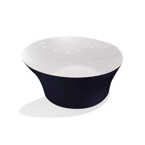 FT-AZ142 - ANZZI Lacrima Series 67 in. x 33 in. Flat Bottom Acrylic Freestanding Soaking Bathtub with Center Drain in Navy Blue