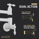 ANZZI Marca 360-Degree 24" Wall Mounted Pot Filler with Dual Swivel
