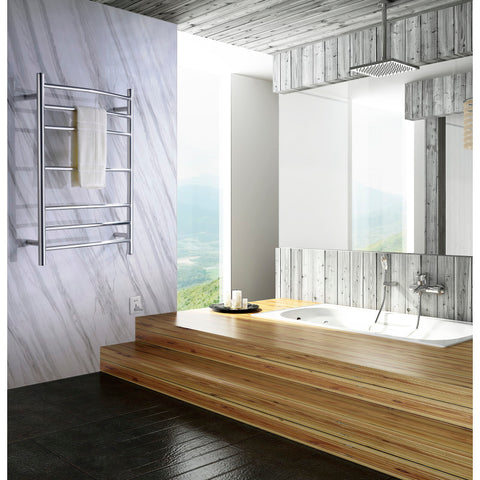 Gown 7-Bar Stainless Steel Wall Mounted Towel Warmer